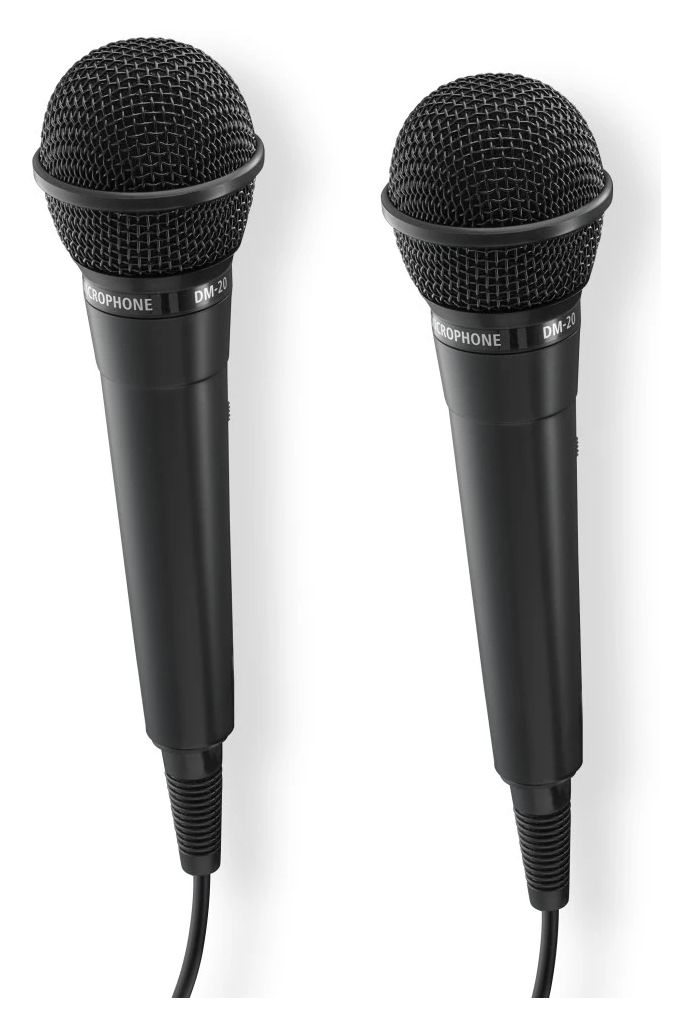 046002 Karaoke Kabelgebunden Karaoke-Mikrofon 3,5 mm (1/8")  Schwarz Kabelgebunden  (Schwarz) 