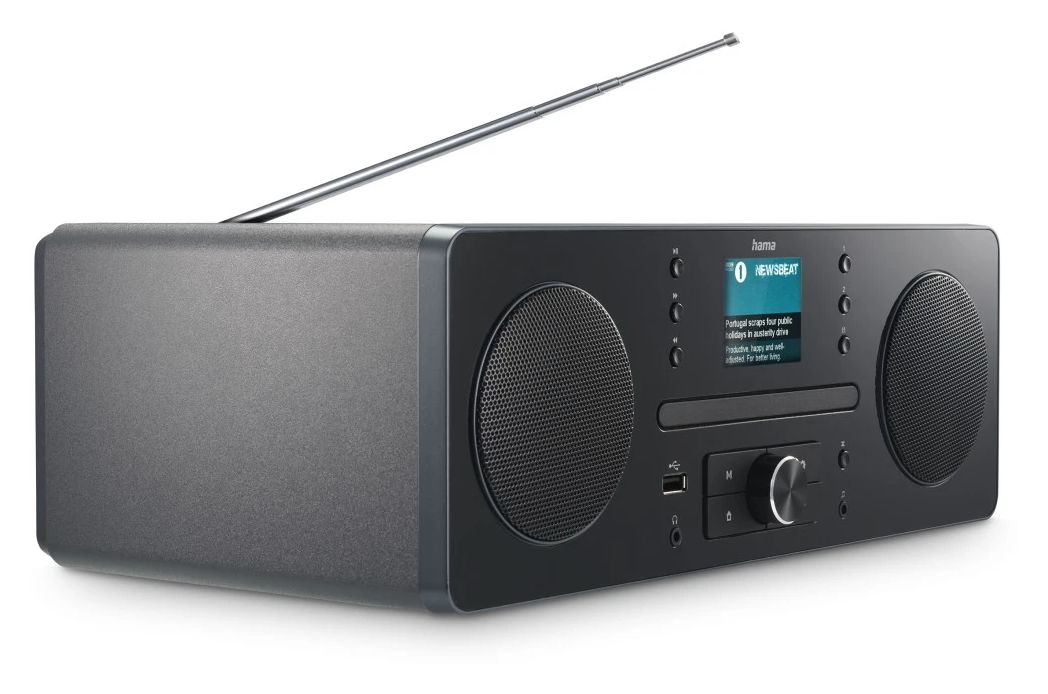 054254 DR1560CBT Bluetooth DAB, DAB+, FM Radio Persönlich  (Schwarz, Grau) 