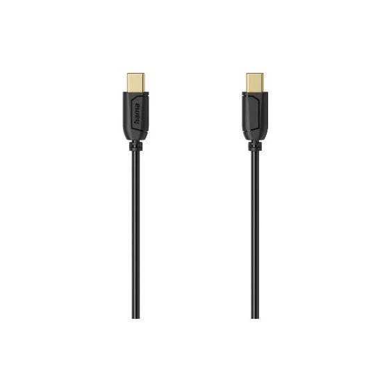 074266 0,48 Gbit/s Rundkabel USB C auf USB C 0,75 m  (Schwarz) 