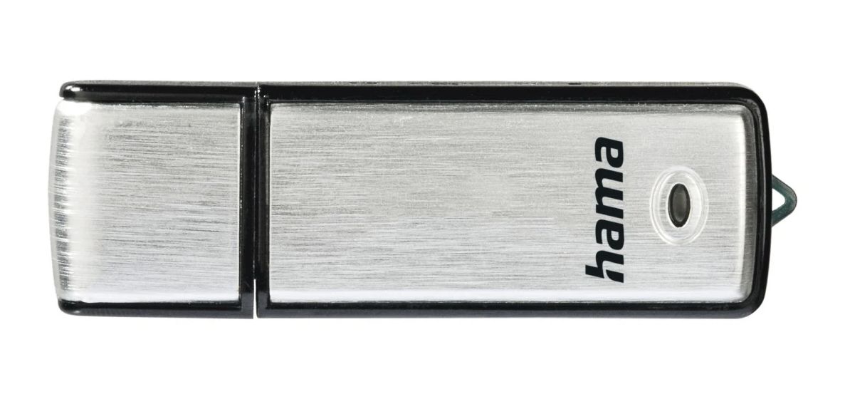 108074 Fancy USB Typ-A Stick 128 GB  (Schwarz, Silber) 