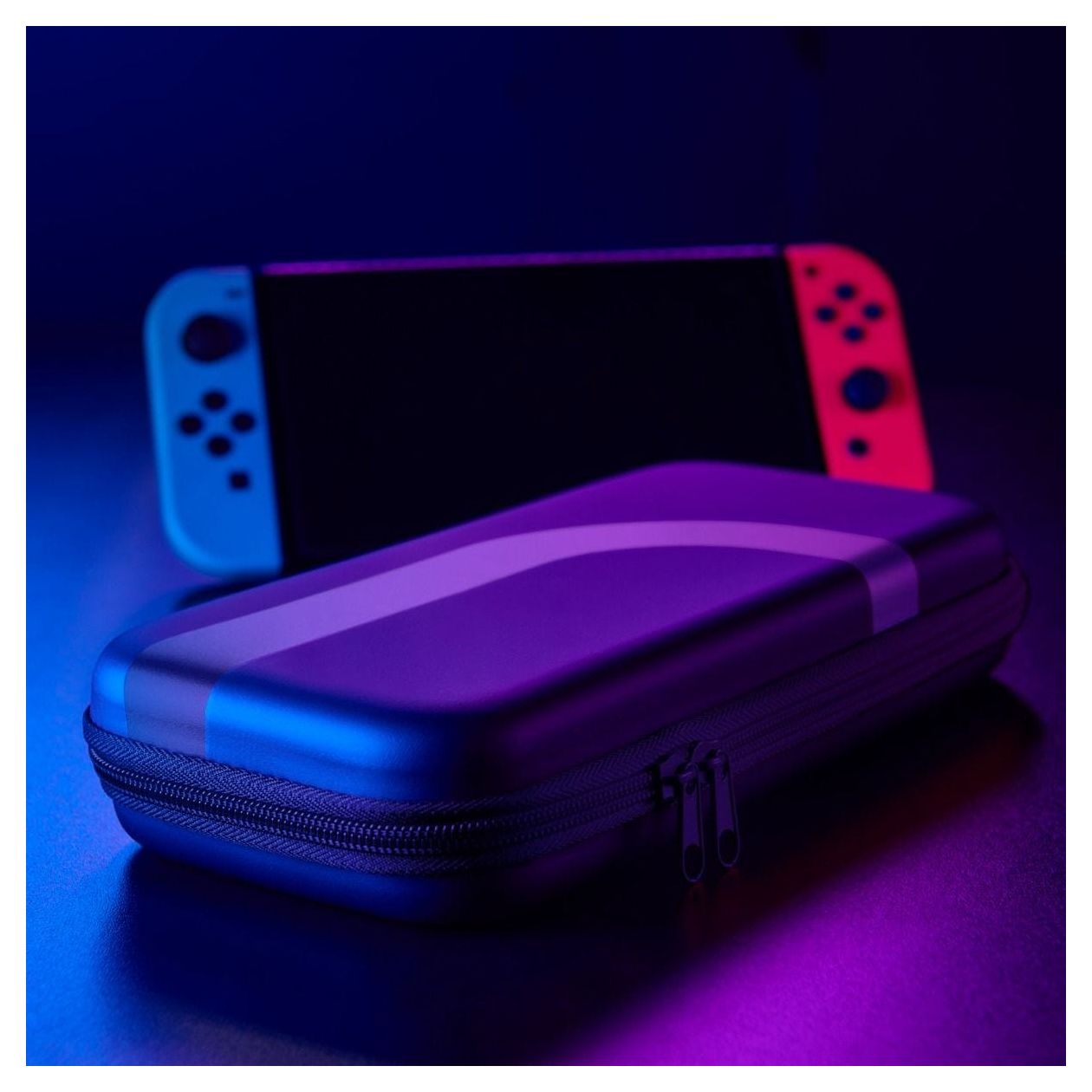 115518 Transporttasche Gaming-Controllergehäuse Nintendo Switch  (Schwarz, Grau) 