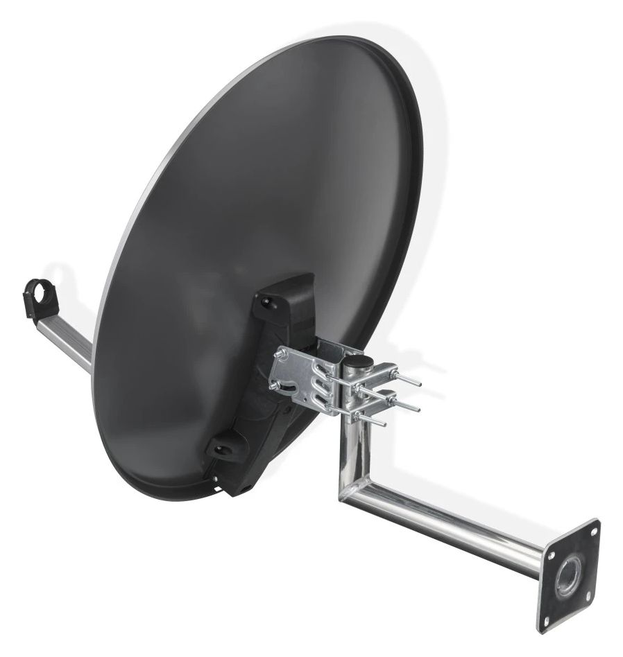 121780 80 cm Aluminium Sat-Spiegel  (Anthrazit) 
