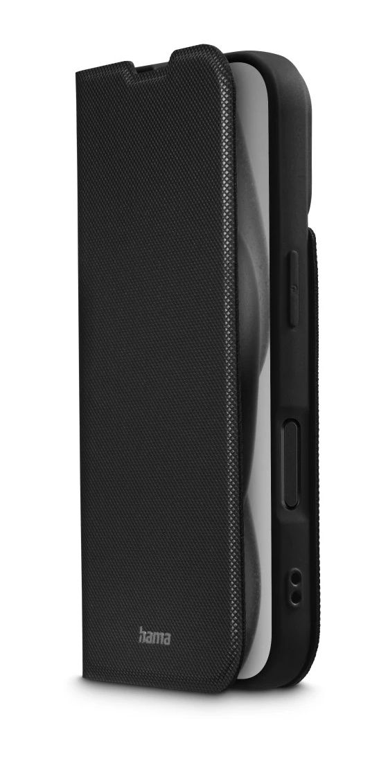 123750 Daily Protect Folio für Apple iPhone 16  (Schwarz) 