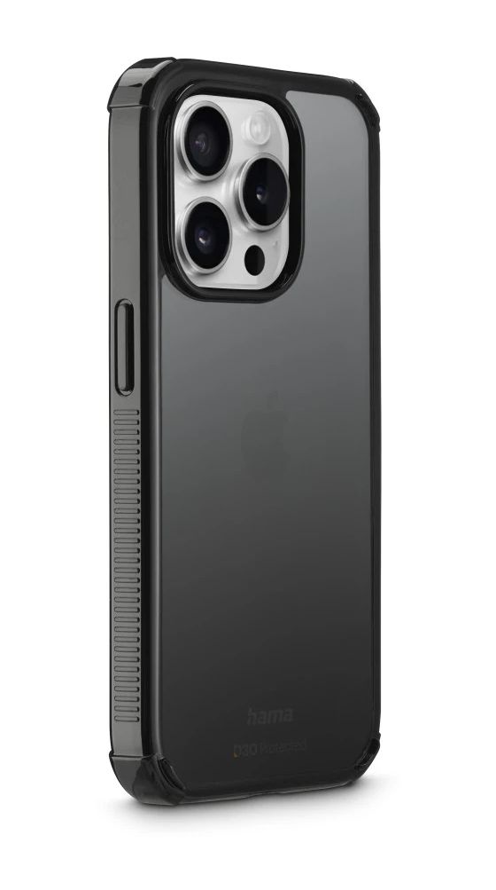 136844 Extreme Protect Cover für Apple iPhone 15 Pro  (Schwarz) 