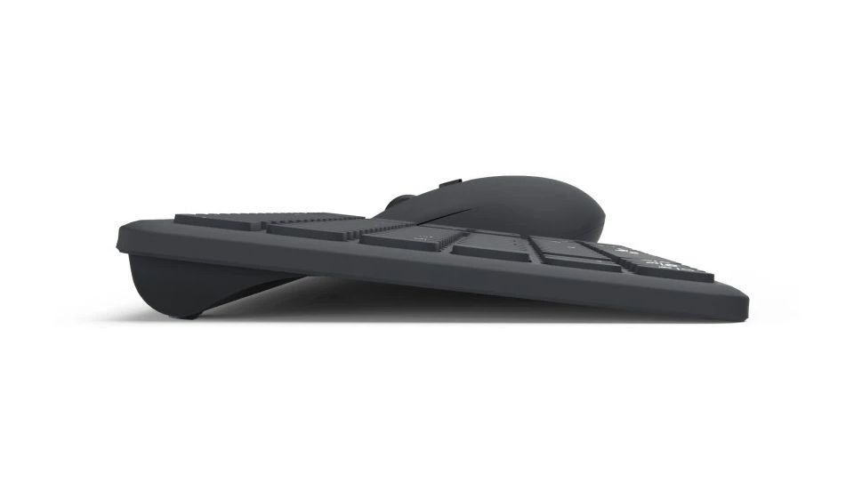 173006 WKM-300 Büro Tastatur RF Wireless + Bluetooth 2.4 GHz  (Schwarz) 