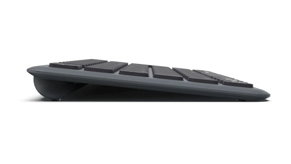 173059 WK-500 Heimbüro Tastatur RF Wireless + Bluetooth 2.4 GHz (Schwarz, Dunkles Grau) 