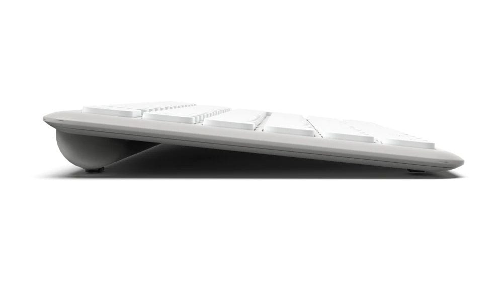 173060 WK-500 Heimbüro Tastatur RF Wireless + Bluetooth 2.4 GHz  (Grau, Weiß) 