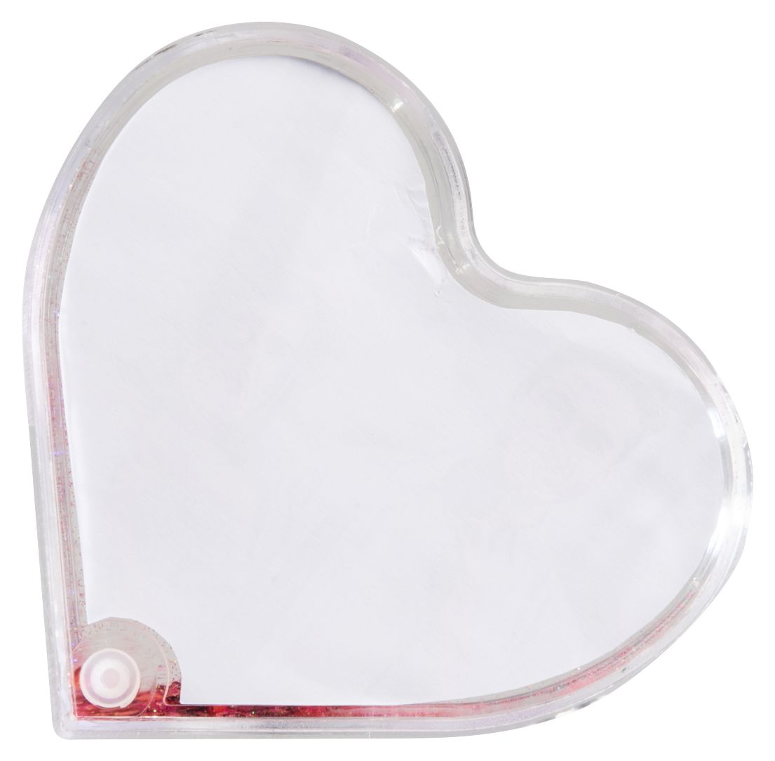 175817 Heart Einzelbilderrahmen 9,4 x 7,6 cm  (Rot/Transparent) 