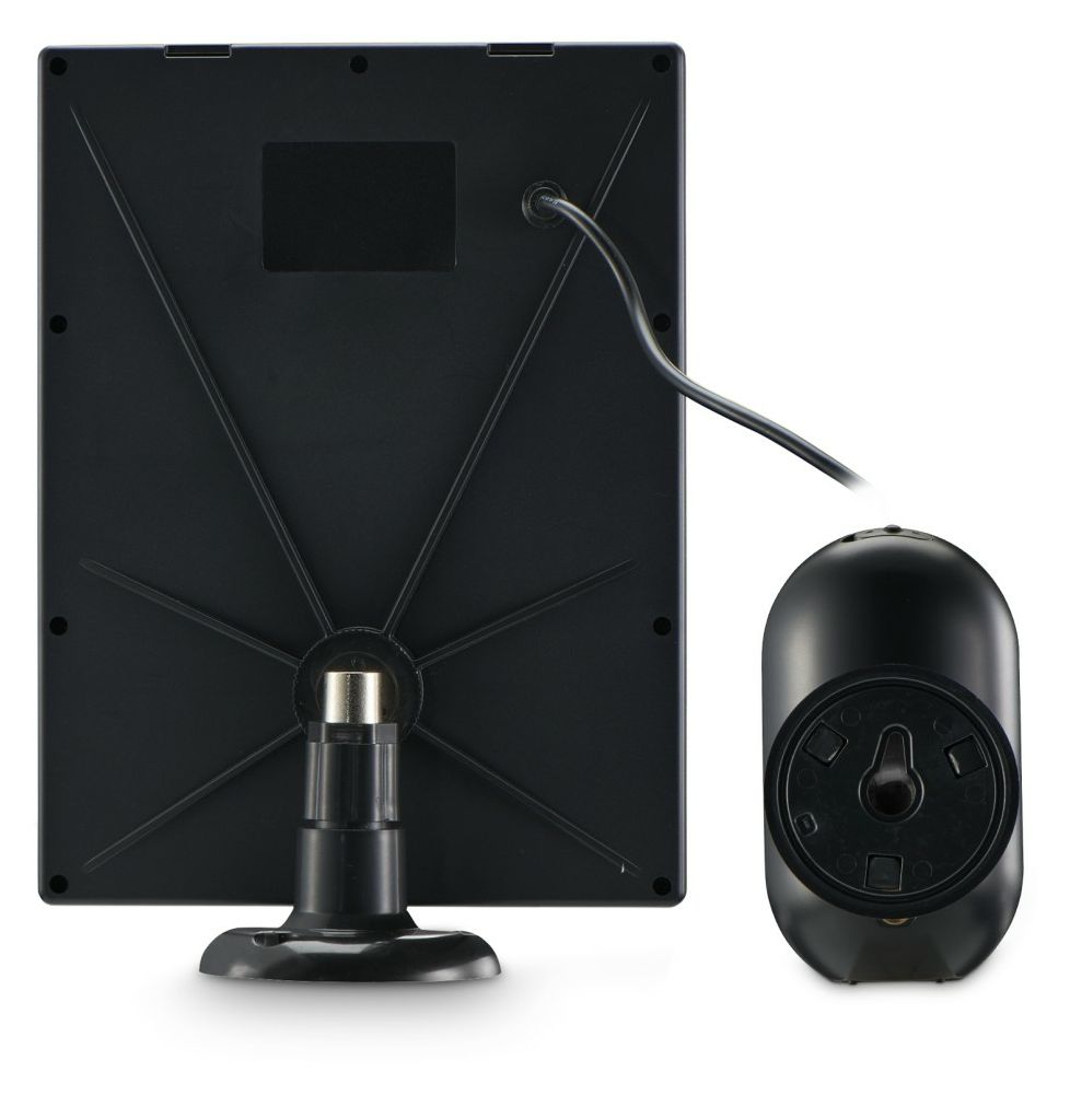 176648 Überwachungskamera mit Solar IP-Sicherheitskamera IP65 Außen  (Schwarz) 