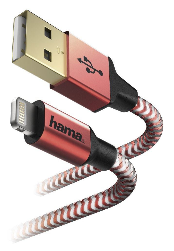178299 Lightning auf USB A Männlich 1,5 m  (Rot) 
