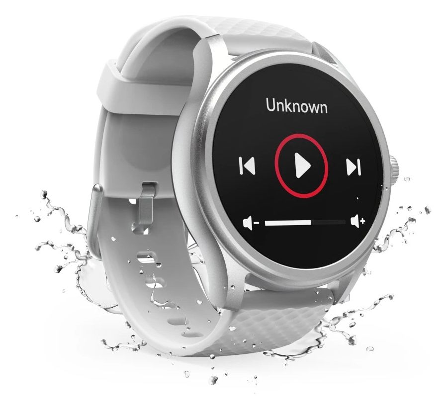 178617 5010 Digital 46 mm Smartwatch Rund IP68  (Silber) 