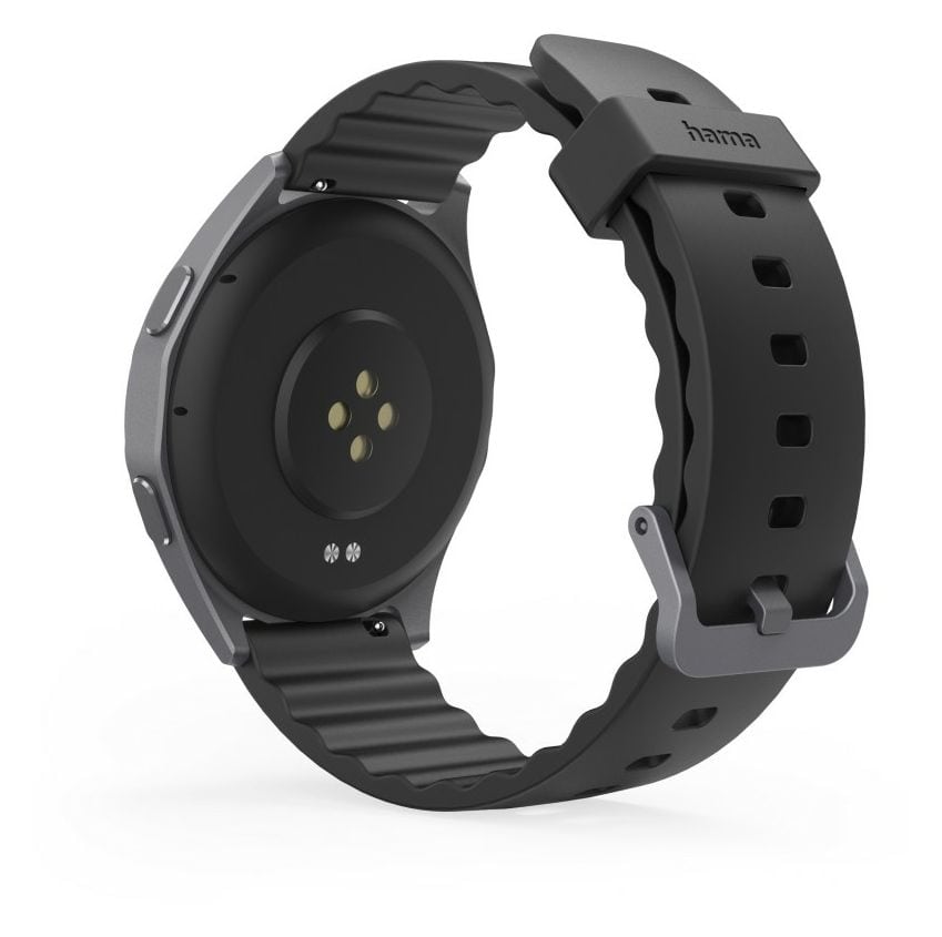 178618 7010 Smartwatch Rund  (Schwarz) 