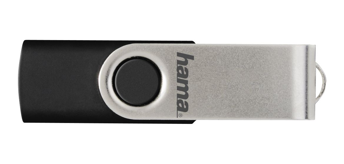 181059 Rotate USB Typ-A Stick 8 GB  (Schwarz, Silber) 
