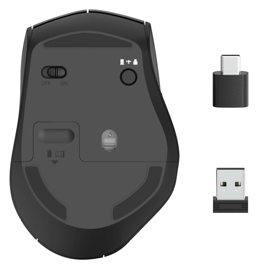 182616 MW-600 2400 DPI Maus Optisch  (Schwarz) 
