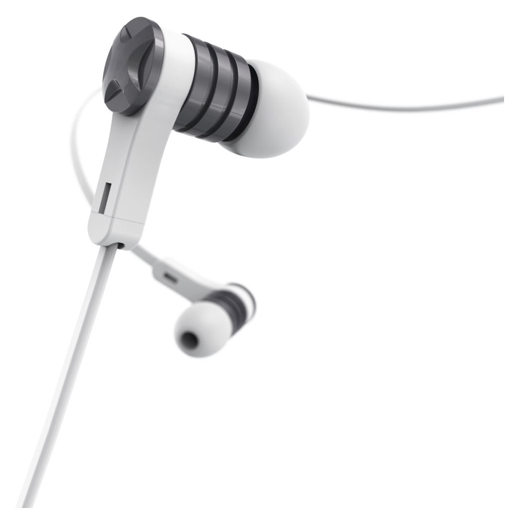 184136 Intense In-Ear Kopfhörer Kabelgebunden  (Silber, Weiß) 