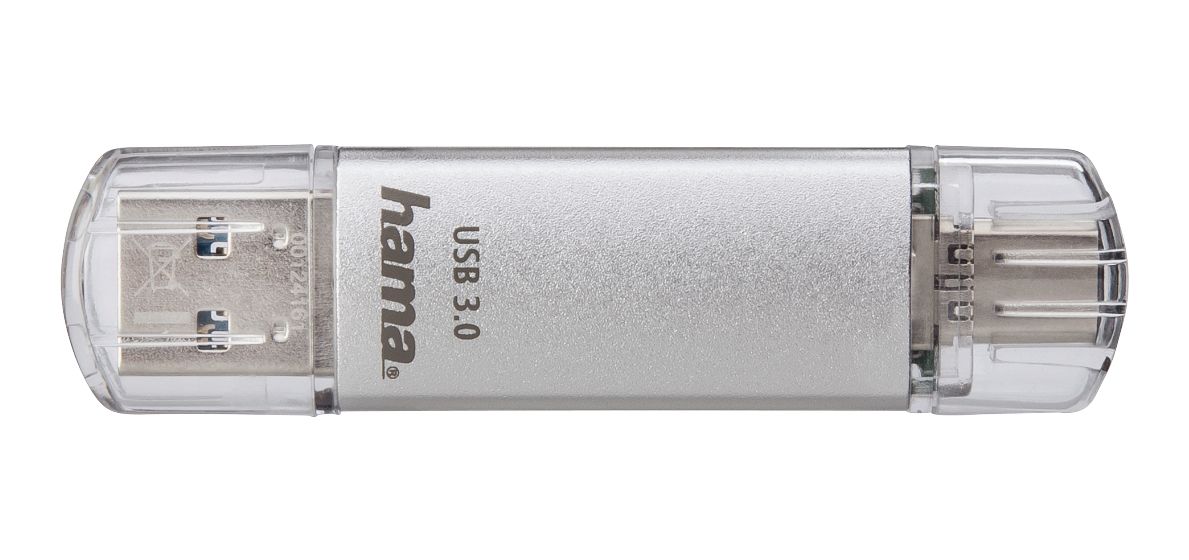 213109 C-Laeta USB Type-A / USB Type-C Stick 128 GB  (Silber) 