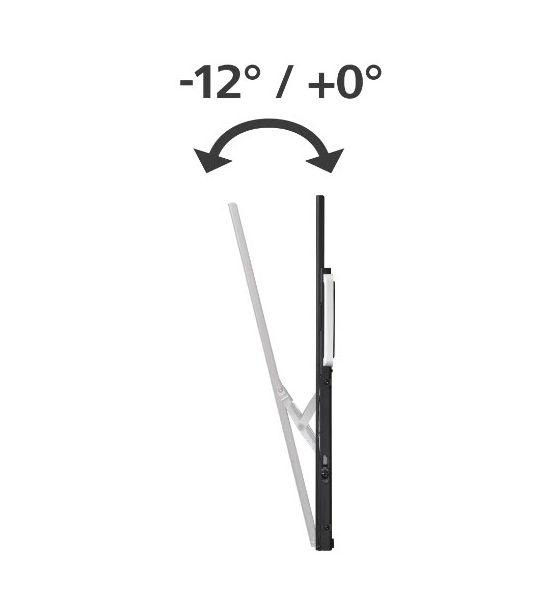 220818 Wand Halterung 0° bis 2,54 m (100") 75 kg -12 - 0° neigbar 