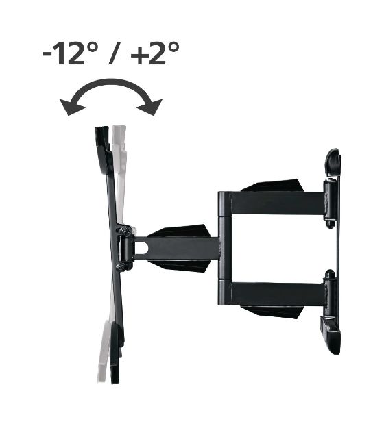 220836 Fullmotion Wand Halterung 180° bis 190,5 cm (75") 45 kg 2 - 12° neigbar 
