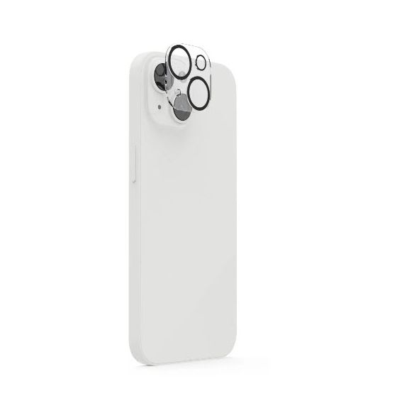 222742 Cam Protect Kameraobjektivschutz gehärtetes Glas 9H für  Apple iPhone 15 / 15 Plus Bruchfest, Schlagfest, Schlagfest, Kratzresistent, Splitterfrei, Schockresistent 