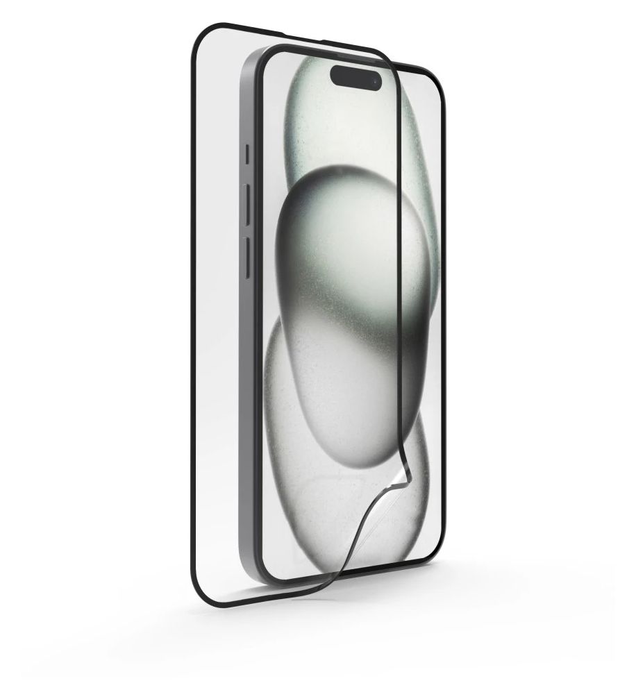 222789 Super Hybrid Klare Bildschirmschutzfolie Kunststoff 9H für  Apple iPhone 16 Schlagfest, Kratzresistent, Splitterfrei, Schockresistent 