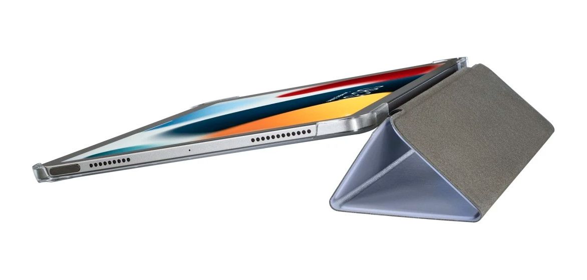 227003 Fold Clear Folio aus Kunststoff für Apple iPad Air 13" (2024) bis 33 cm (13") Schmutzabweisend, Staubresistent, Kratzresistent mit Magnetverschluss (Lila) 
