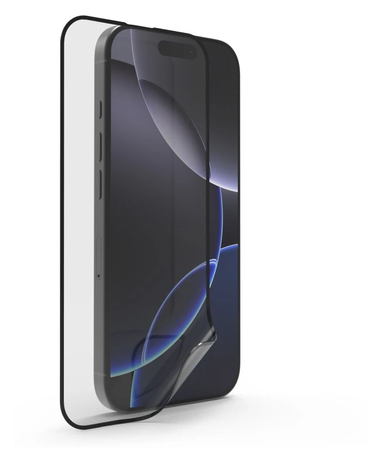 228562 Super Hybrid Klare Bildschirmschutzfolie Kunststoff 9H für  Apple iPhone 17 Pro Max Schlagfest, Kratzresistent, Splitterfrei, Stoßfest 