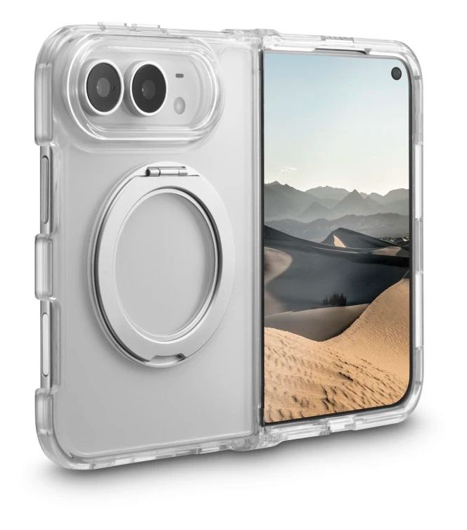232487 Clear Stand Cover für Apple iPhone Duo  (Transparent) 