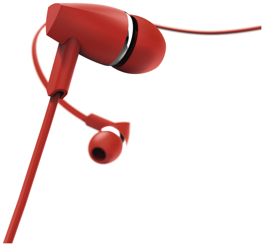 184010 Joy In-Ear Kopfhörer Kabelgebunden (Rot) 