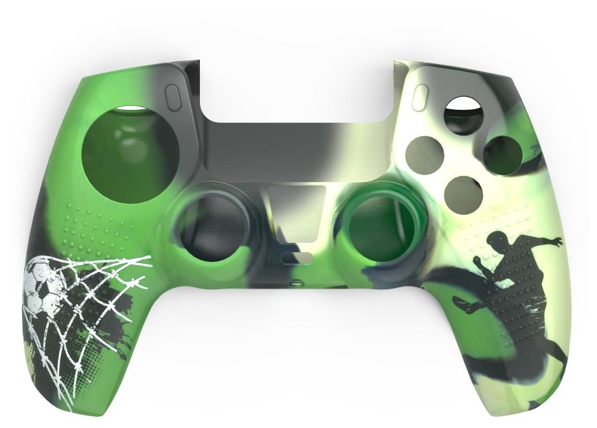 054459 Soccer 6in1-Zubehör-Set für PlayStation 5 (Schwarz, Grün, Weiß) 