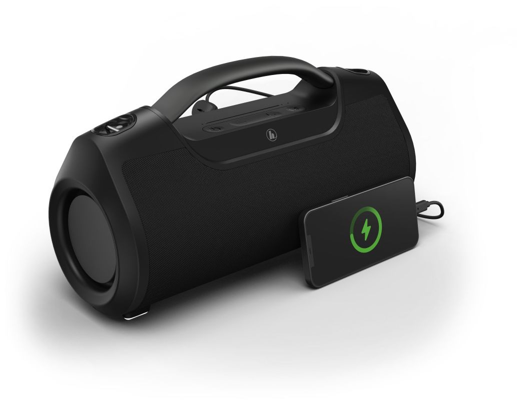 Hama 188217 SoundBarrel Bluetooth Lautsprecher Wasserdicht IPX6 (Schwarz)  von expert Technomarkt