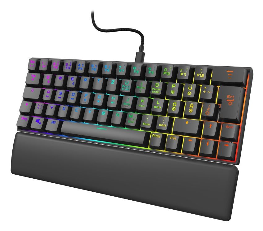 uRage Exodus 760 RGB-LED Gaming Tastatur USB  (Schwarz) 
