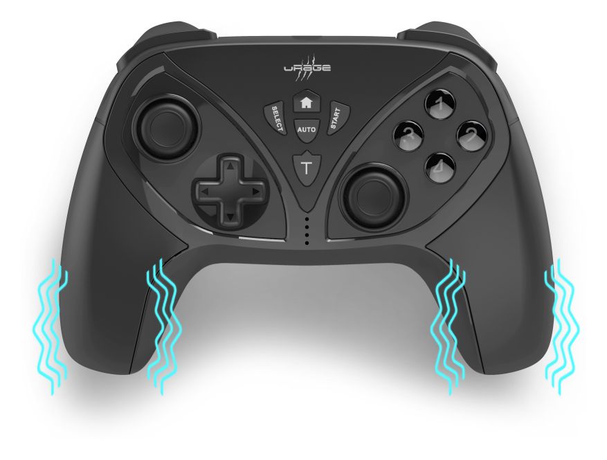 uRage Vendetta 300 Unleashed Analog / Digital Gamepad  (Schwarz) 