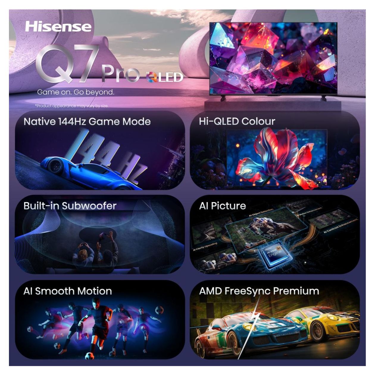 100Q7S Pro QLED 2,54 m (100 Zoll) Fernseher 4K Ultra HD VESA 800 x 400 mm 