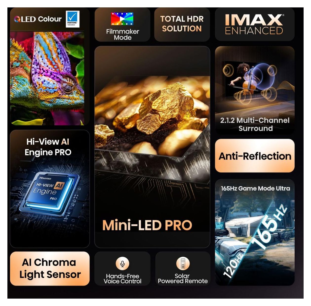 100U7Q Pro LED 2,54 m (100 Zoll) Fernseher 4K Ultra HD VESA 800 x 400 mm 