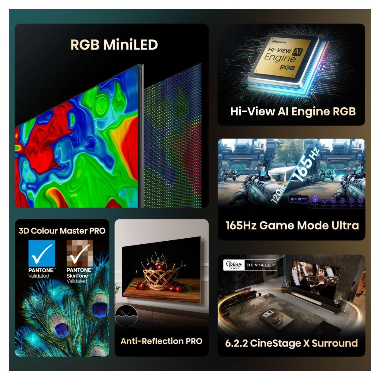 116 '' UXQ | RGB MiniLED Smart TV 4K 165 Hz 