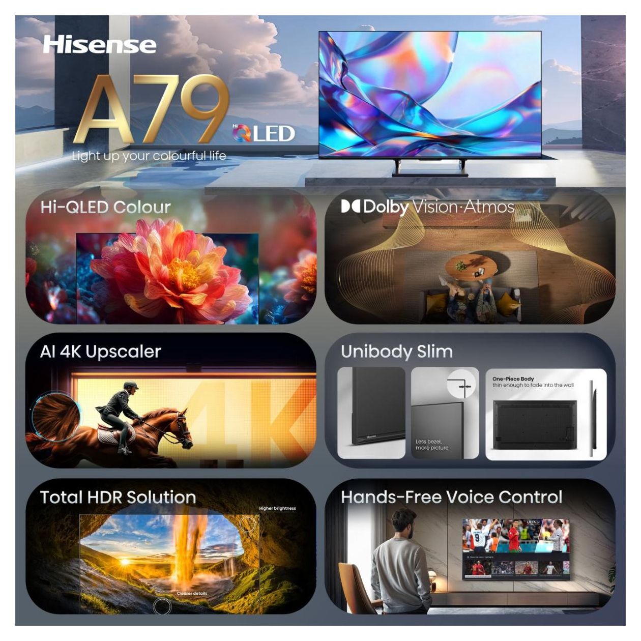 50A79S QLED 127 cm (50 Zoll) Fernseher 4K Ultra HD 