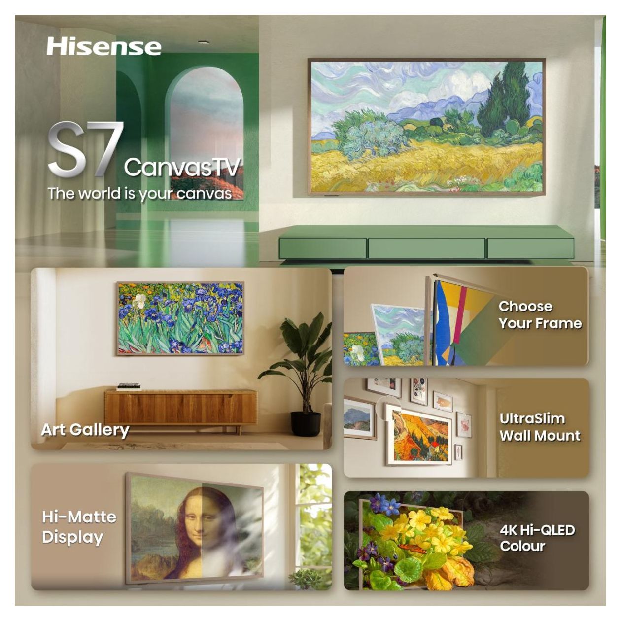 65S7DS LED 165,1 cm (65 Zoll) Fernseher 4K Ultra HD VESA 300 x 400 mm 