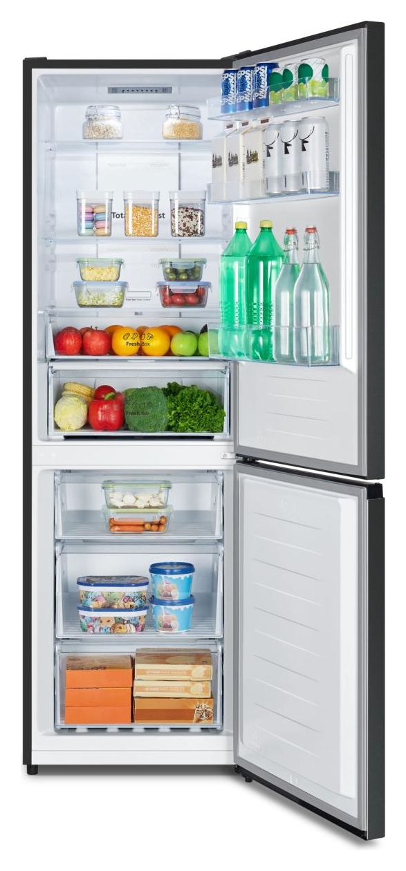 RB3N300NEFA 147 l / 97 l Kühl-Gefrierkombi freistehend NoFrost 108 kWh Jahr  (Schwarz, Edelstahl) 