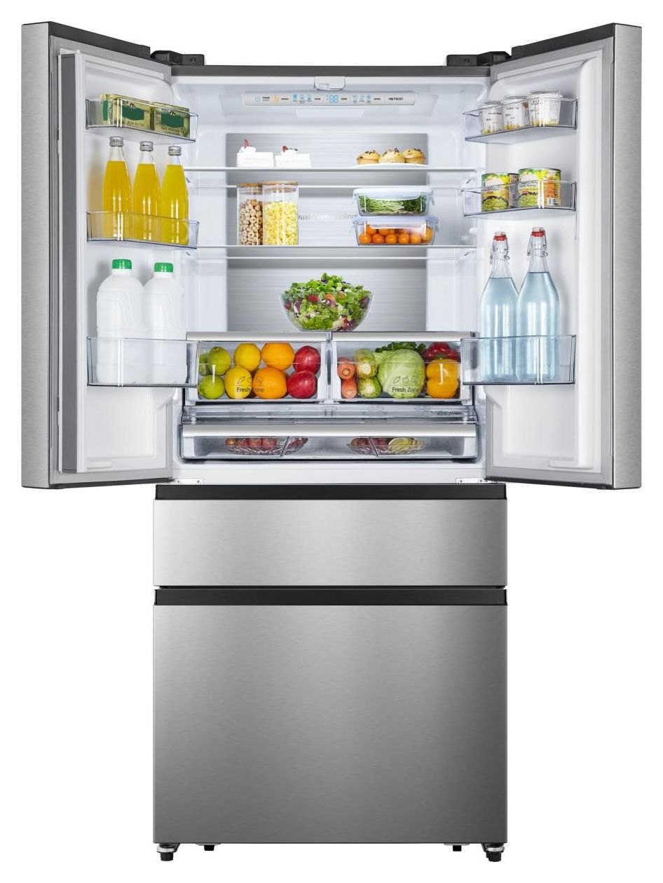RF540N4SBI2 Side-by-Side Kühl-/ Gefrierkombination French Door 302 l / 128 l 310 kWh NoFrost 1817 mm x 794 mm  (Grau, Edelstahl) 