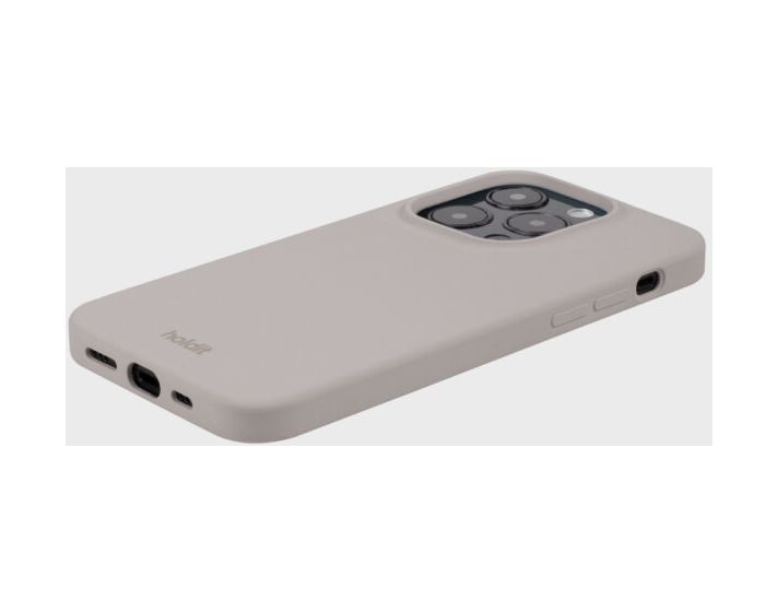 Silicone Case Cover für Apple iPhone 14 Pro  (Graubraun) 