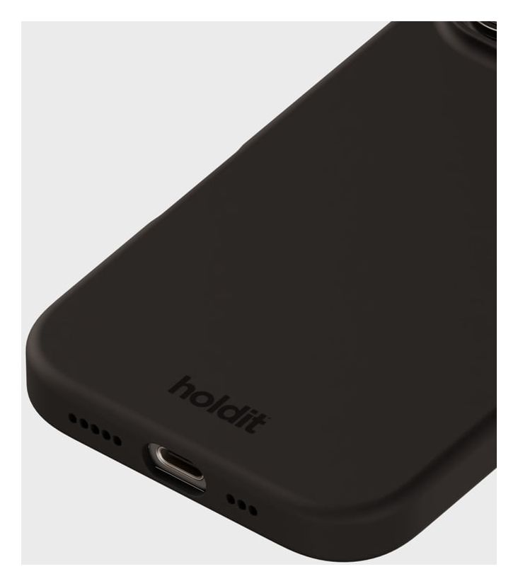 Silicone Case Cover für Apple iPhone 16 Pro Max  (Schwarz) 