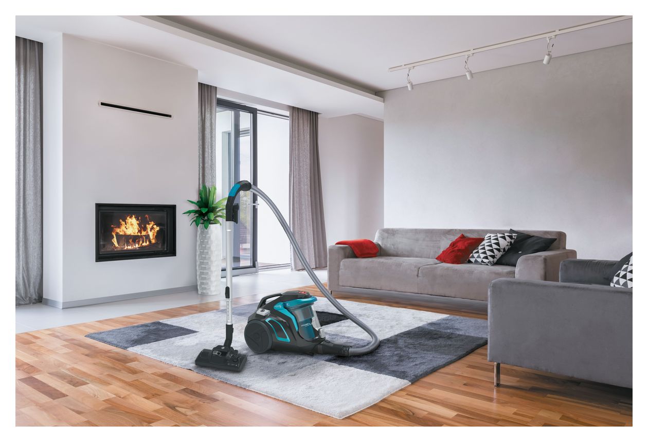 HP710PAR Bodenstaubsauger Beutellos 850 W HEPA  (Schwarz) 