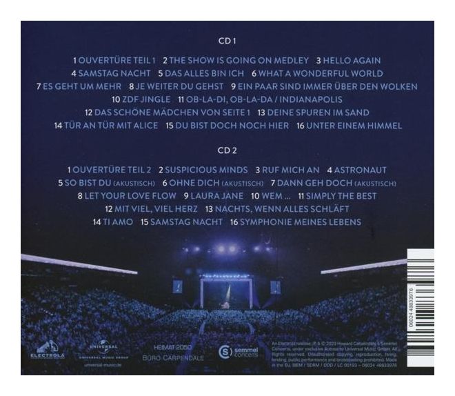 Howard Carpendale - Die Show meines Lebens - Live in Hamburg 