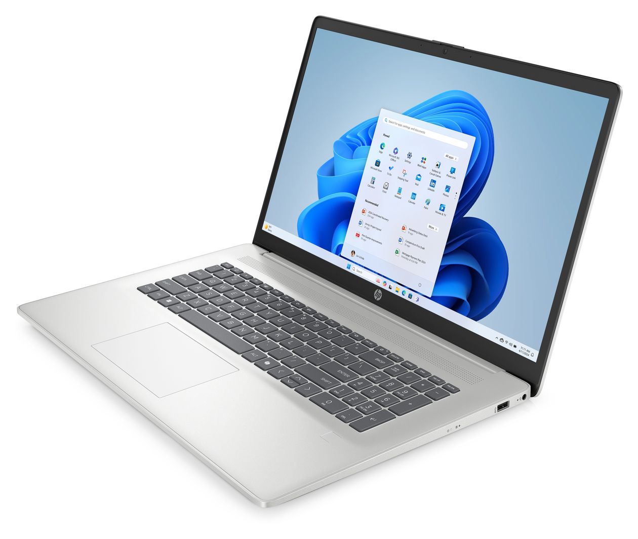 17-cp2750ng Full HD Notebook 43,9 cm (17.3 Zoll) 1920 x 1080 Pixel 512 GB SSD Windows 11 Home AMD Ryzen 5 max. 4,3 GHz  (Silber) 