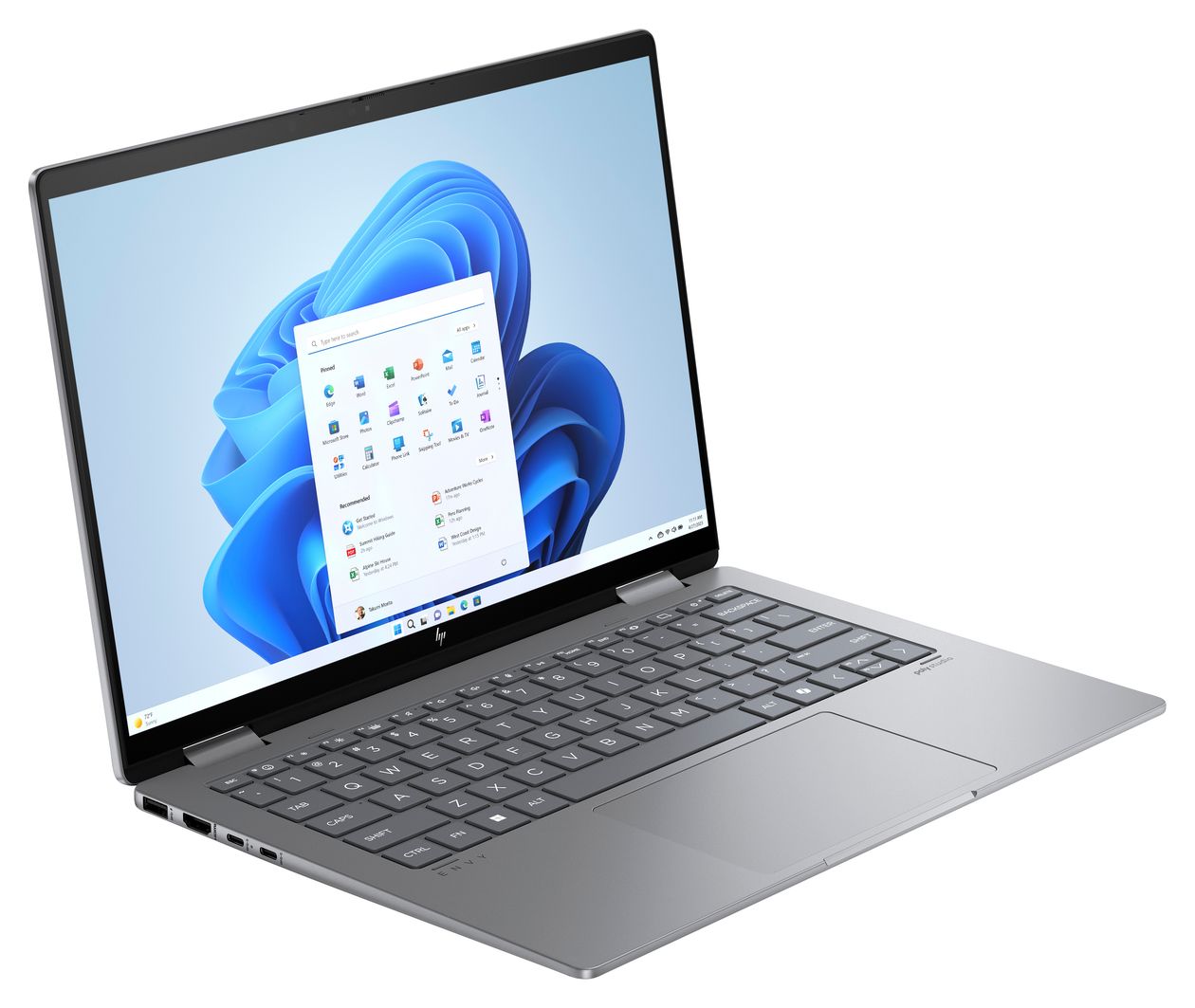 Envy 14-fa0657ng 2K Ultra HD Notebook 35,6 cm (14 Zoll) 1920 x 1200 Pixel 16 GB Ram 512 GB SSD Windows 11 Home AMD Ryzen 5 max. 4,9 GHz intern  (Silber) 