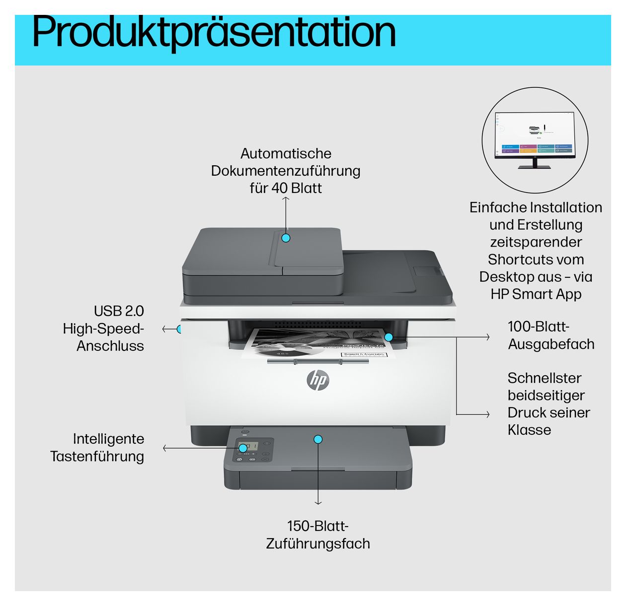 LaserJet MFP M234sdn All in One A4 Laser Drucker 600 x 600 DPI 29 Seiten pro Minute 