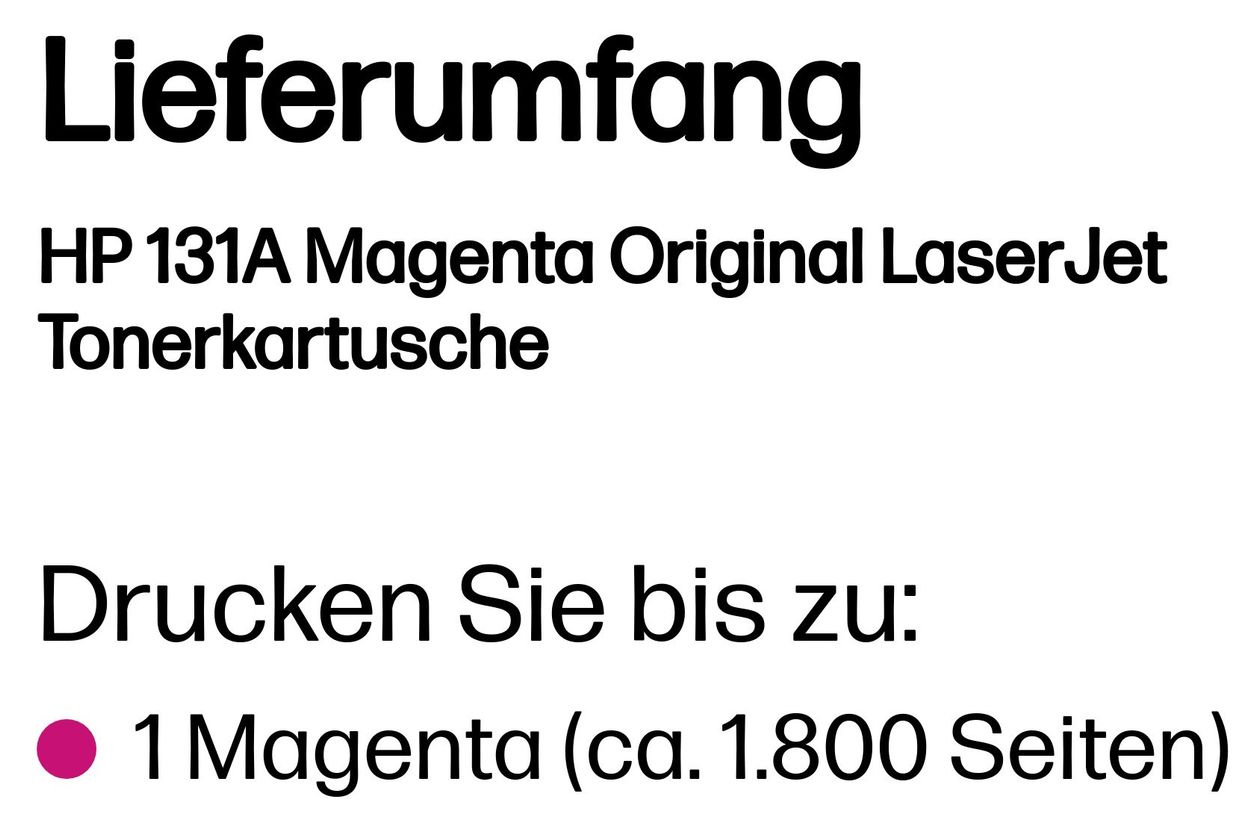 Nr.131A Druckerpatronen Magenta 