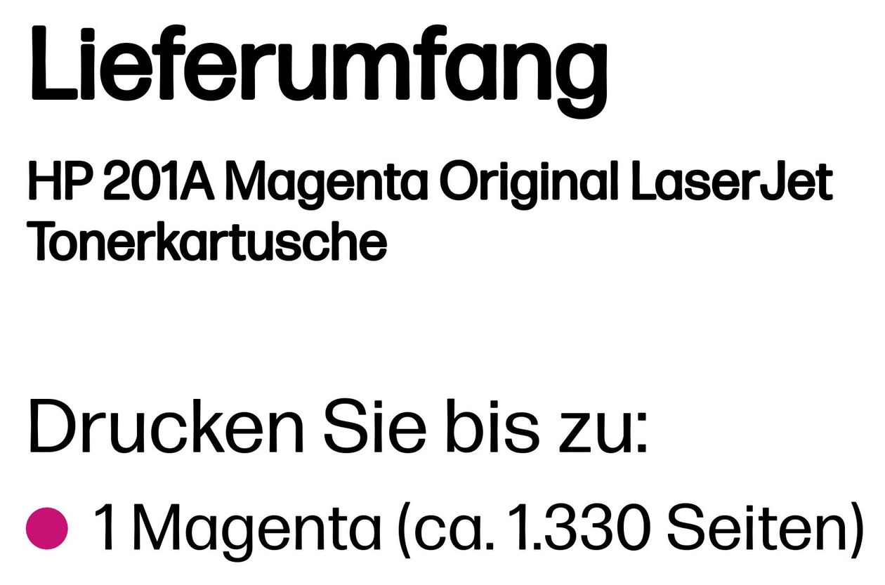 Nr.201A Druckerpatronen Magenta 