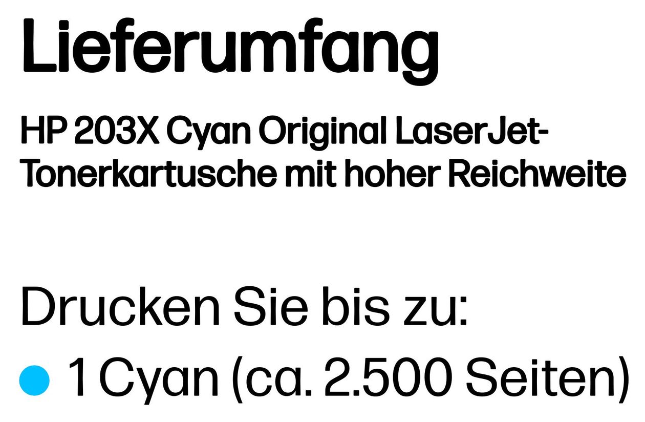 Nr.203X Druckerpatronen Cyan 