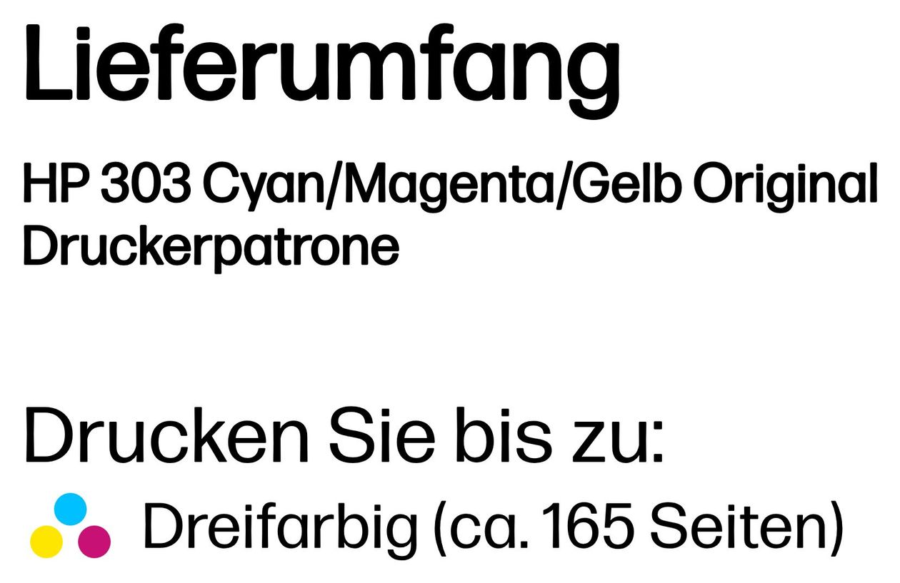 Nr.303 originale Druckerpatronen Cyan, Magenta, Gelb 